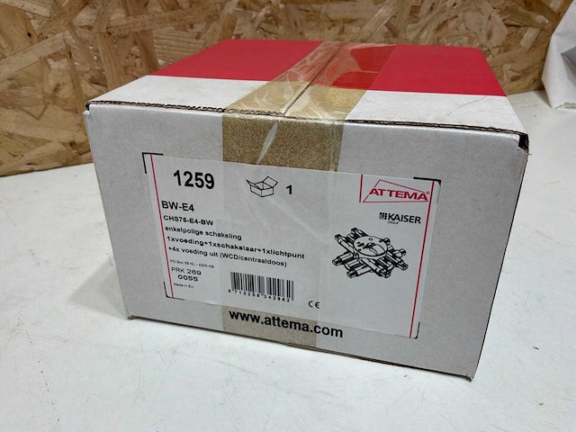 Attema stekerbare centraaldoos enkelpolige schakeling - at1259 (15x) - afbeelding 7 van  7