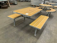 Aubrilam picknick tafel rechthoek - afbeelding 2 van  4