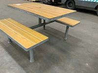 Aubrilam picknick tafel rechthoek - afbeelding 3 van  4