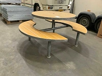 Aubrilam ronde picknicktafel