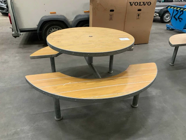 Aubrilam ronde picknicktafel - afbeelding 2 van  4