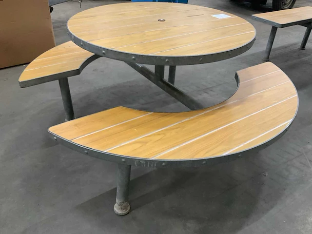 Aubrilam ronde picknicktafel - afbeelding 2 van  4