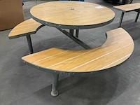 Aubrilam ronde picknicktafel - afbeelding 2 van  4