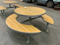 Aubrilam ronde picknicktafel - afbeelding 3 van  4