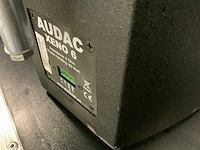 Audac xeno 6 speakers en stands in flightcase - afbeelding 8 van  9