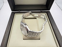 Audemars piquet royal oak lady | iced out diamonds - afbeelding 4 van  13
