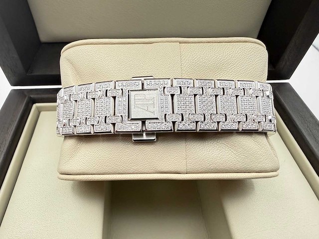 Audemars piquet royal oak lady | iced out diamonds - afbeelding 11 van  13