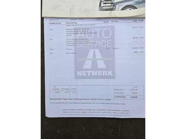 Audi - 2005 - a6 limousine - 2.4 pro line - 25-sx-gv - afbeelding 21 van  28