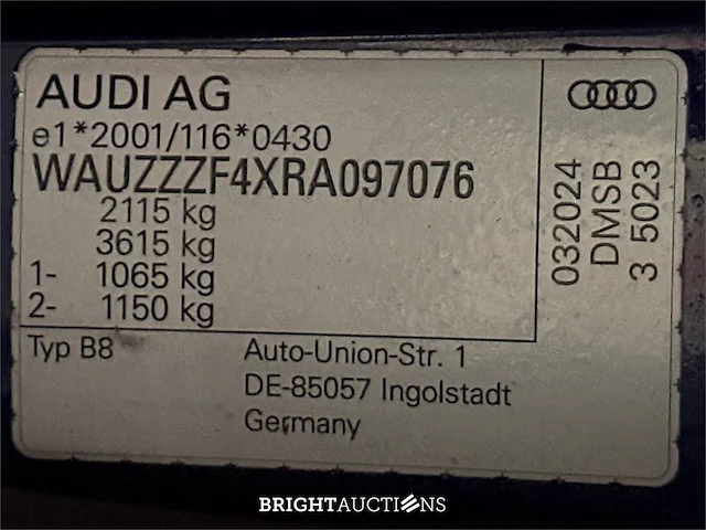 Audi a4 avant 35 s edition competition tfsi 149pk 2024 (origineel-nl), z-046-pk - afbeelding 27 van  35