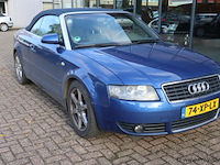Audi a4 cabriolet 2.4 v6 | benzine| automaat | kenteken: 74-xp-lx