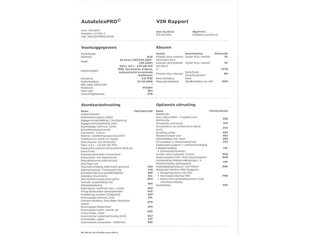 Audi a6 avant 2.0 tfsi business edition 2008 automaat, 67-gxl-3 - afbeelding 19 van  30