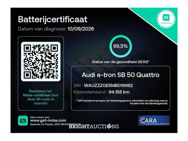 Audi e-tron 50 business edition plus quattro 71 kwh 2020 (origineel-nl), k-952-kx - afbeelding 44 van  46