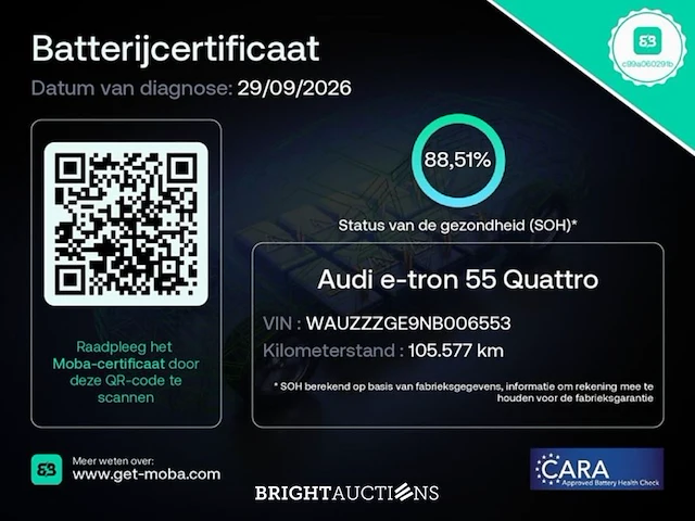Audi e-tron 55 advanced edition quattro 95 kwh 408pk 2021 (origineel-nl), n-548-fb - afbeelding 13 van  32