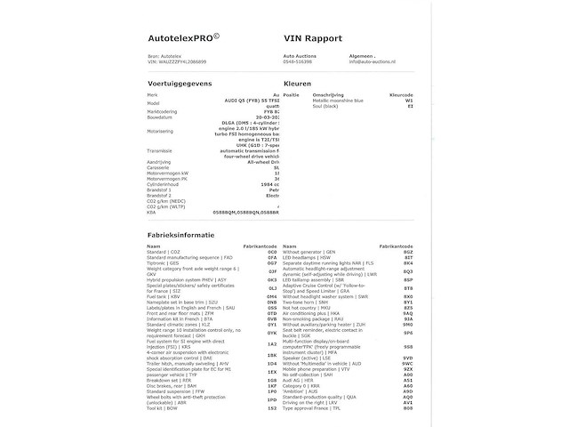 Audi q5 55 tfsi e quattro s-line phev 368pk automaat 2020 - afbeelding 42 van  49