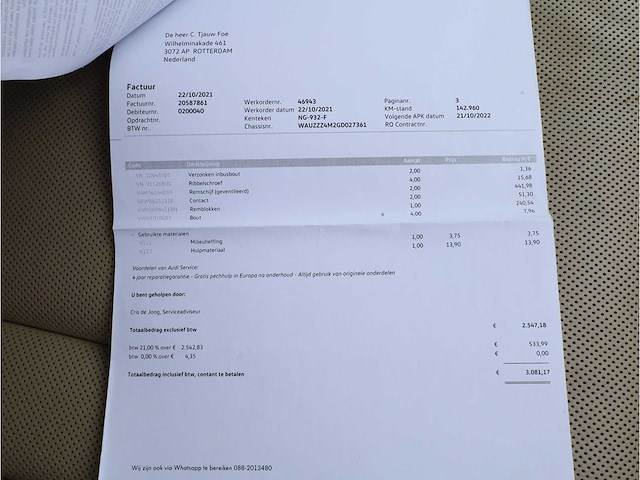 Audi q7 3.0 tdi quattro pro line 7-persoons automaat 2015, ng-932-f - afbeelding 53 van  62