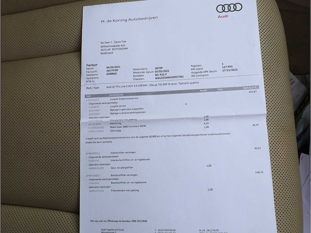 Audi q7 3.0 tdi quattro pro line 7-persoons automaat 2015, ng-932-f - afbeelding 60 van  62