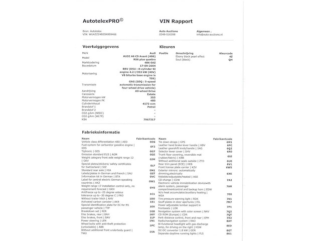 Audi rs6 4.2 quattro 2005 automaat, h-122-lk - afbeelding 41 van  46
