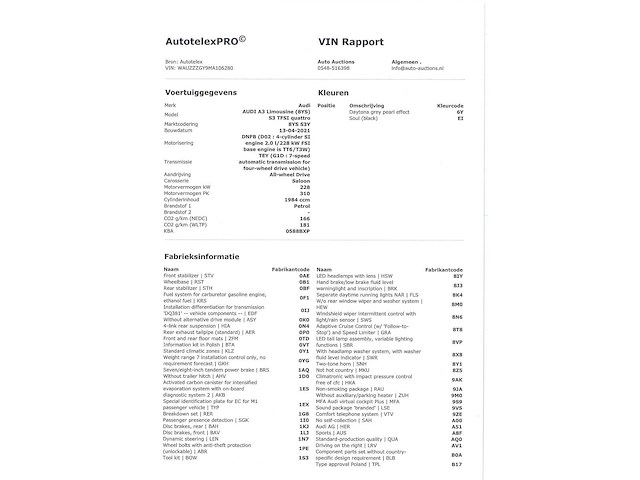 Audi s3 limousine 2.0 tfsi quattro edition one 310pk automaat 2021, t-454-lk - afbeelding 41 van  48