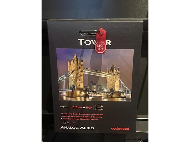 Audioquest audio interconnect kabel type tower - 1,5mtr - afbeelding 1 van  2