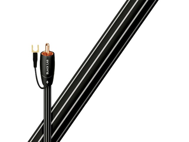 Audioquest black lab 5m subwoofer kabel (2x) - afbeelding 1 van  3