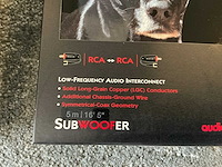 Audioquest black lab 5m subwoofer kabel (2x) - afbeelding 3 van  4