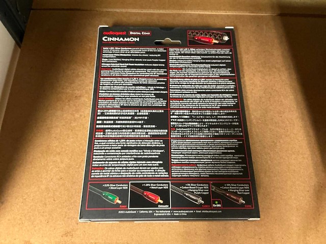 Audioquest cinnemon digital coax kabel - afbeelding 1 van  1