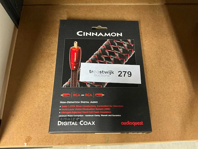 Audioquest cinnemon digital coax kabel - afbeelding 1 van  2