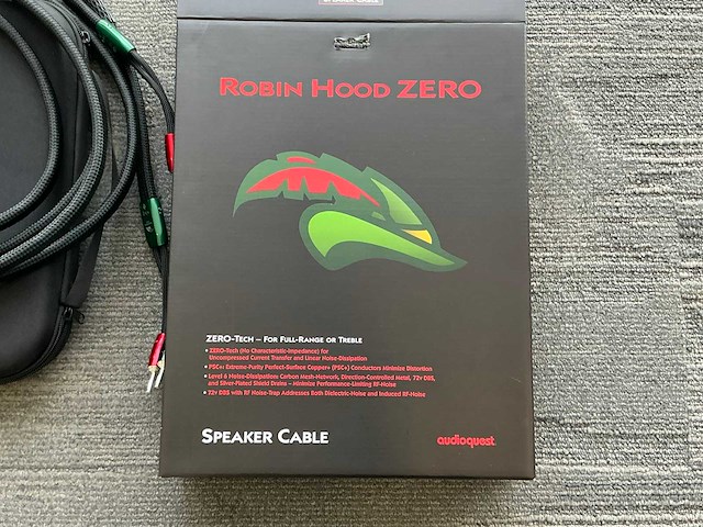 Audioquest robin hood zero 3m speaker kabel set - afbeelding 3 van  8