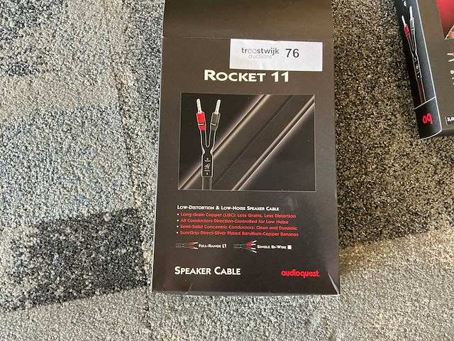 Audioquest rocket 11 3m speaker kabel set - afbeelding 2 van  4