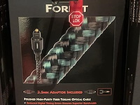 Audioquest toslink glasvezel optische kabel + mini-adapter, 0,75mtr - afbeelding 1 van  2