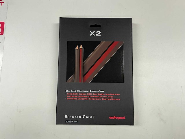 Audioquest x2 speakerkabel 15,2m (8x) - afbeelding 1 van  2