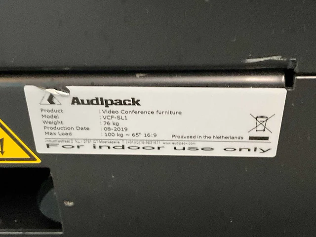 Audipack vcp-sl1 verrijdbaar tv-standaard - afbeelding 5 van  5
