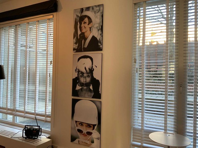 Audrey hepburn prent op hout (6x) - afbeelding 3 van  10