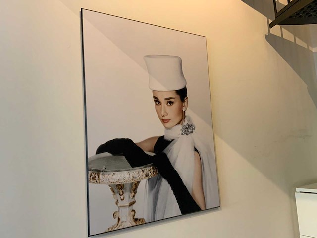 Audrey hepburn prent op hout (6x) - afbeelding 6 van  10