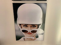 Audrey hepburn prent op hout (6x) - afbeelding 10 van  10