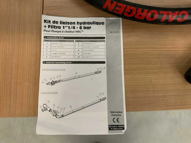 Auer - hydraulische koppelset filter 1”1/4 - aansluitslang - afbeelding 1 van  9