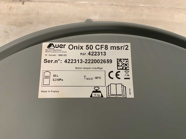 Auer - onix 50 cf8 msr/2 - buffertank - afbeelding 10 van  13