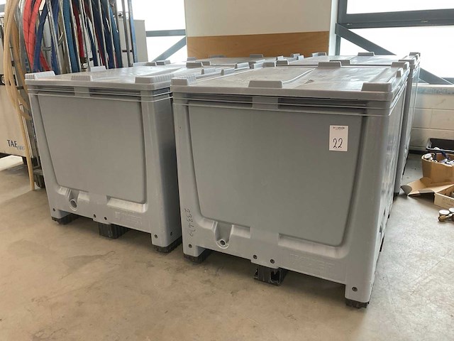 Auer palletcontainer (4x) - afbeelding 1 van  4
