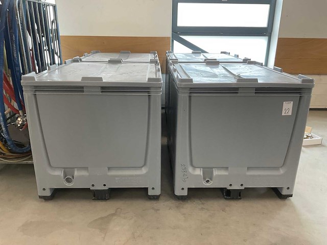 Auer palletcontainer (4x) - afbeelding 3 van  4