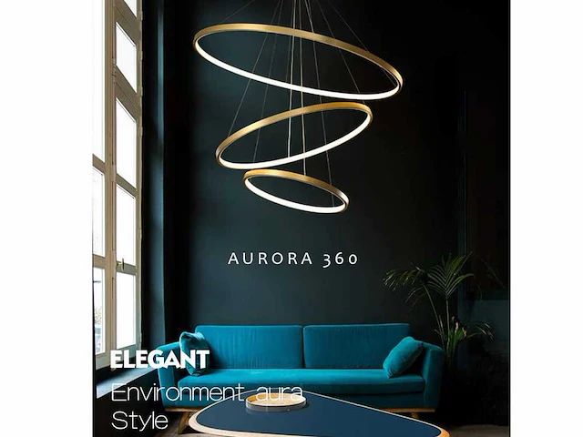 Aurora 360 design armatuur goud - afbeelding 5 van  7