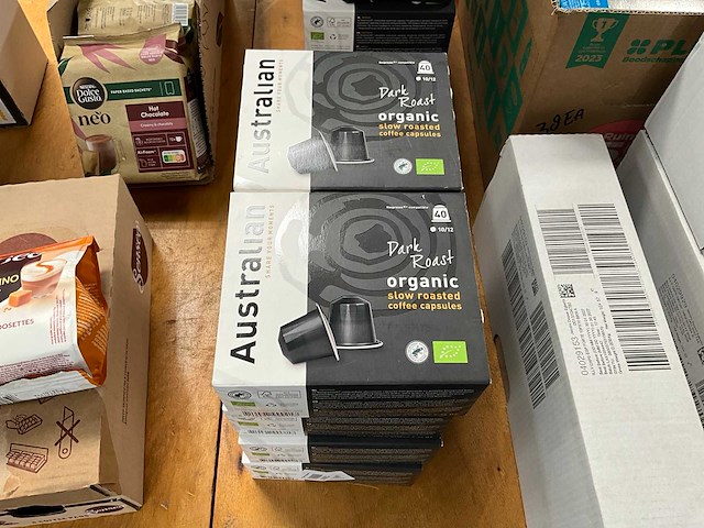 Australian dark roast organic partij koffiecups - afbeelding 1 van  4