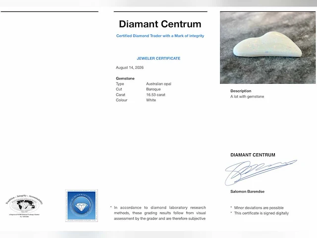 Australische opaal 16.53 ct - afbeelding 4 van  4