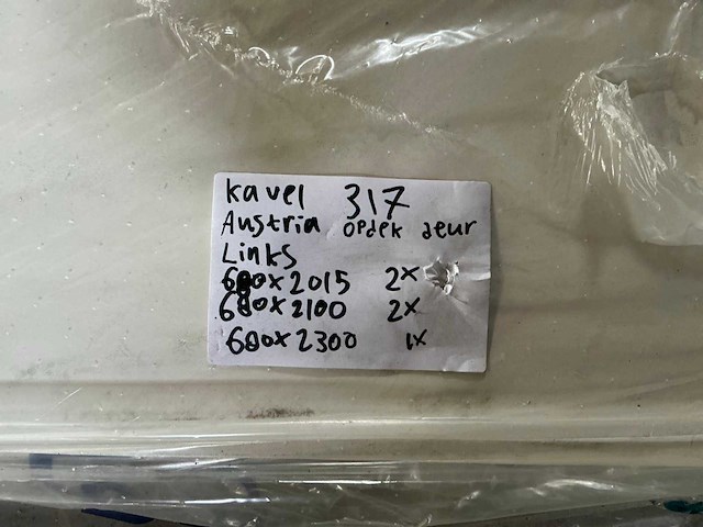 Austria - opdekdeur links diverse afmetingen (5x) - afbeelding 6 van  6