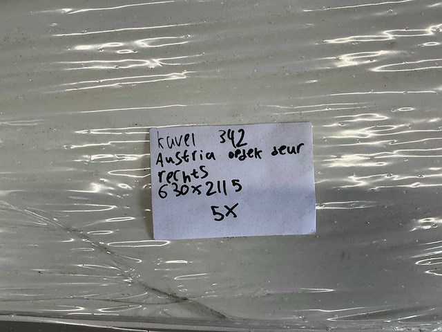 Austria - opdekdeur rechts 630x2115 mm (5x) - afbeelding 5 van  5