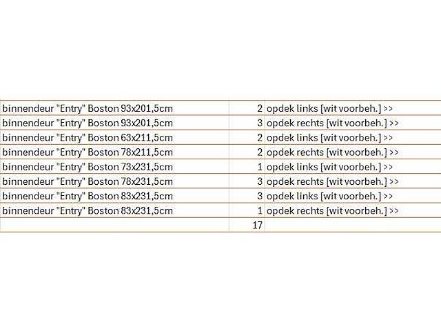 Austria binnendeur entry boston (17x) - afbeelding 7 van  7