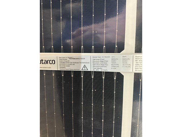 Autarco 505 wp zonnepaneel (13x) - afbeelding 3 van  4