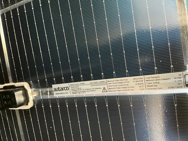 Autarco tbn585 585wp zonnepaneel (26x) - afbeelding 4 van  5
