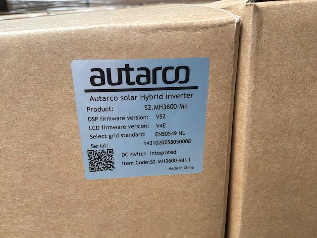 Autarco/solis s2.mh3609 mii hybride omvormer - afbeelding 3 van  3