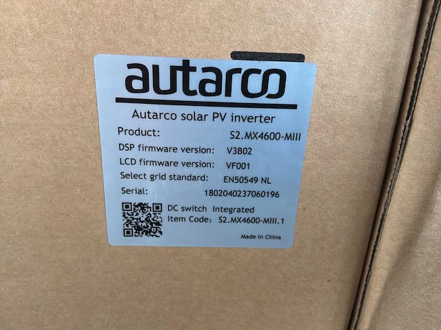 Autarco/solis s2.mx4600-miii omvormer - afbeelding 3 van  3