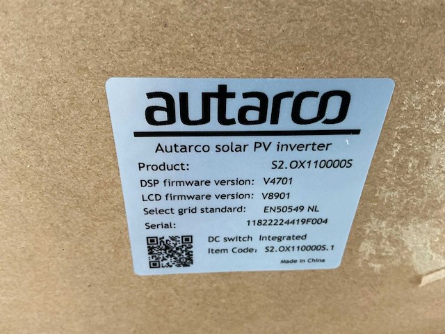 Autarco/solis s2.ox11000s omvormer - afbeelding 3 van  3